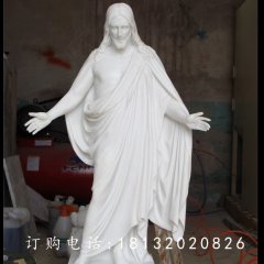 漢白玉耶穌雕塑，教會人物石雕