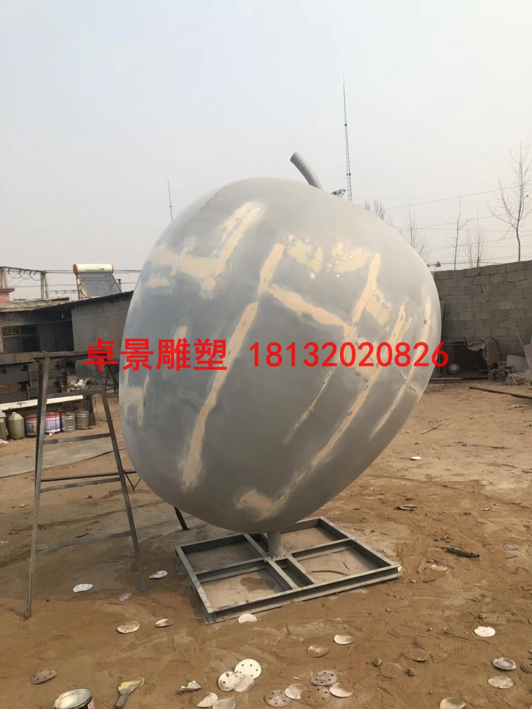 蘋果雕塑，江蘇省徐州市銅山區大許中學 (10)