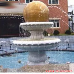 風水球噴泉石雕